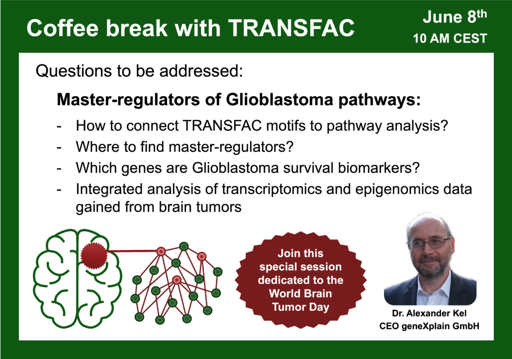 Master-regulators of Glioblastoma pathways